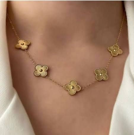 Golden Clover Necklace