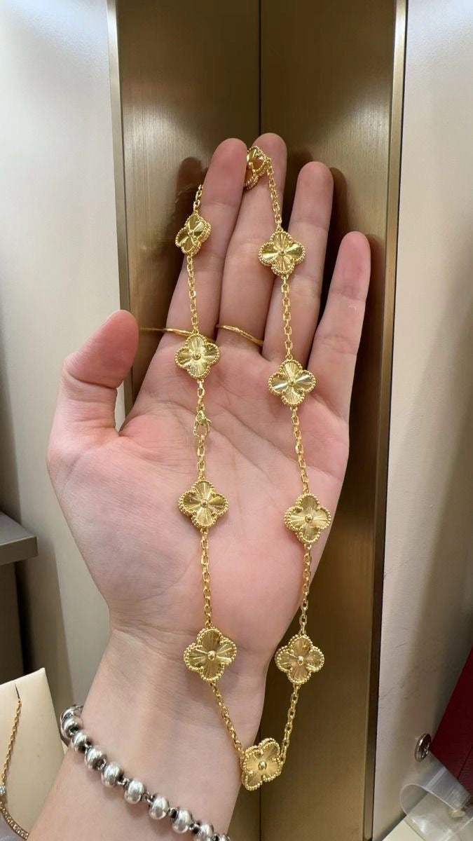 Golden Clover Necklace