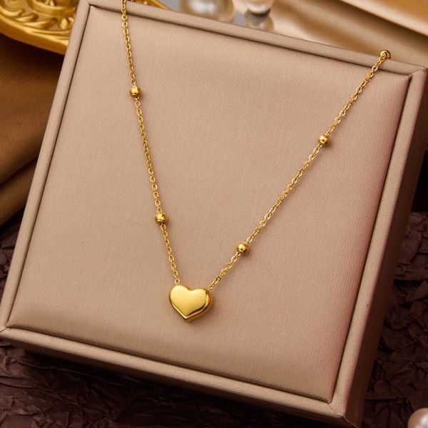 Elegant Heart Pendant Necklace – SMN Jewellers