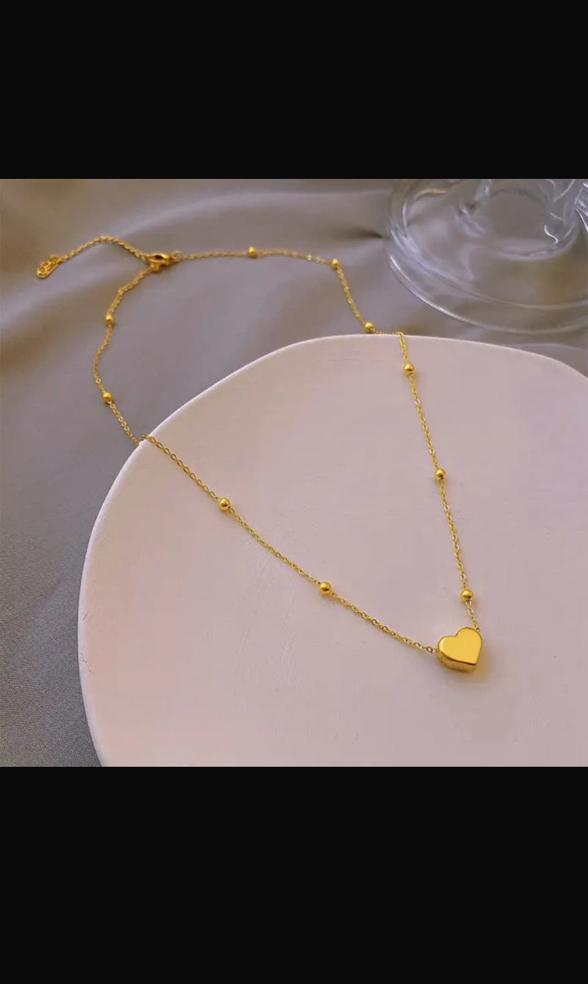 Elegant Heart Pendant Necklace – SMN Jewellers